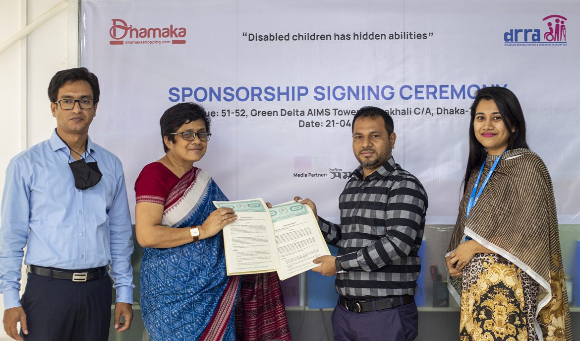 Dhamakashopping and DRRA commits to stand up for the disabled