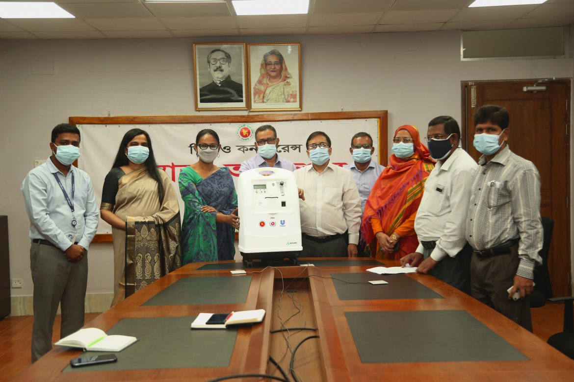 Unilever Bangladesh has donated Oxygen Machine to DGHS to fight against COVID19