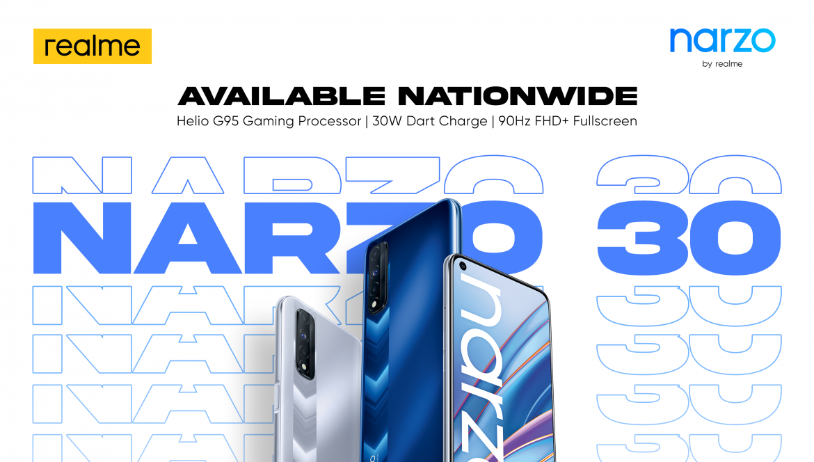 Gaming performance king realme narzo 30 now available nationwide