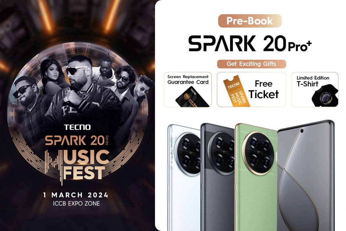 Pre-order the new SPARK 20 Pro+ to witness Badshah Live at the TECNO SPARK 20 Series Music Fest