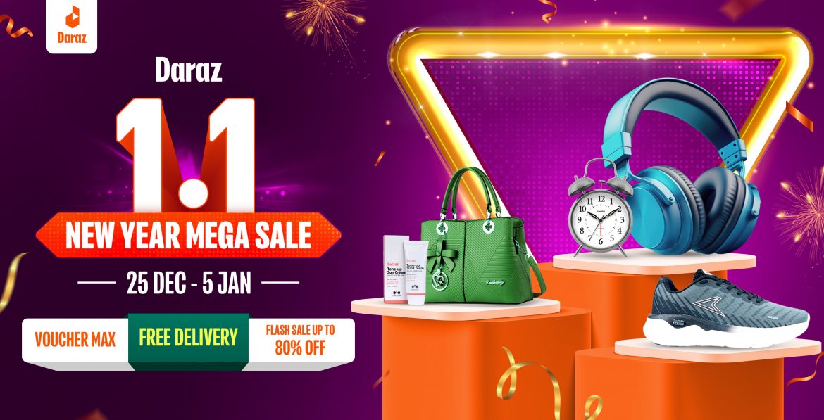 Daraz brings in 1.1 New Year Mega Sale to elevate new year celebration